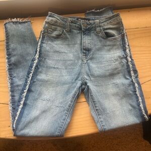 Fashion Nova Distressed Blue Jeans